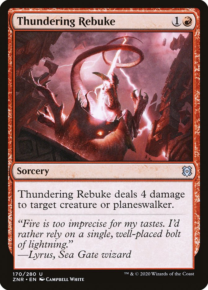 Thundering Rebuke [Zendikar Rising] | Silver Goblin