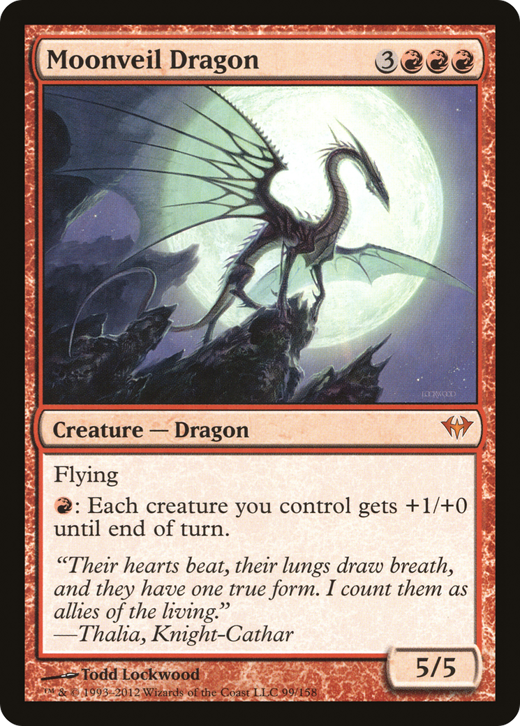 Moonveil Dragon (099) Foil - Dark Ascension