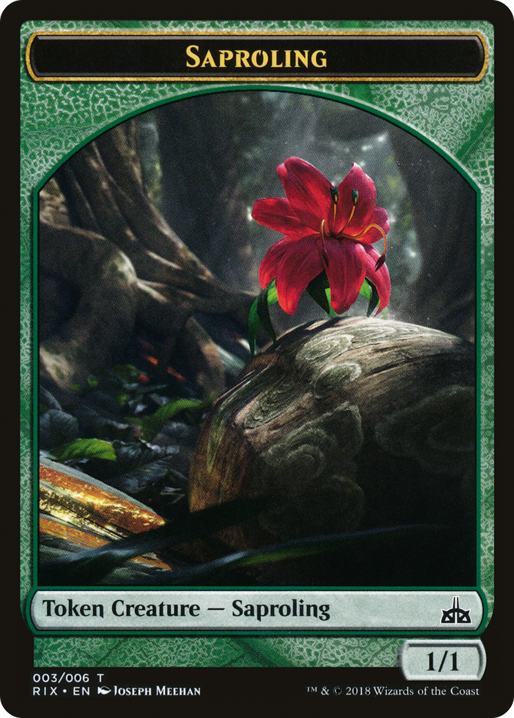 Saproling Token [Rivals of Ixalan Tokens] | Silver Goblin