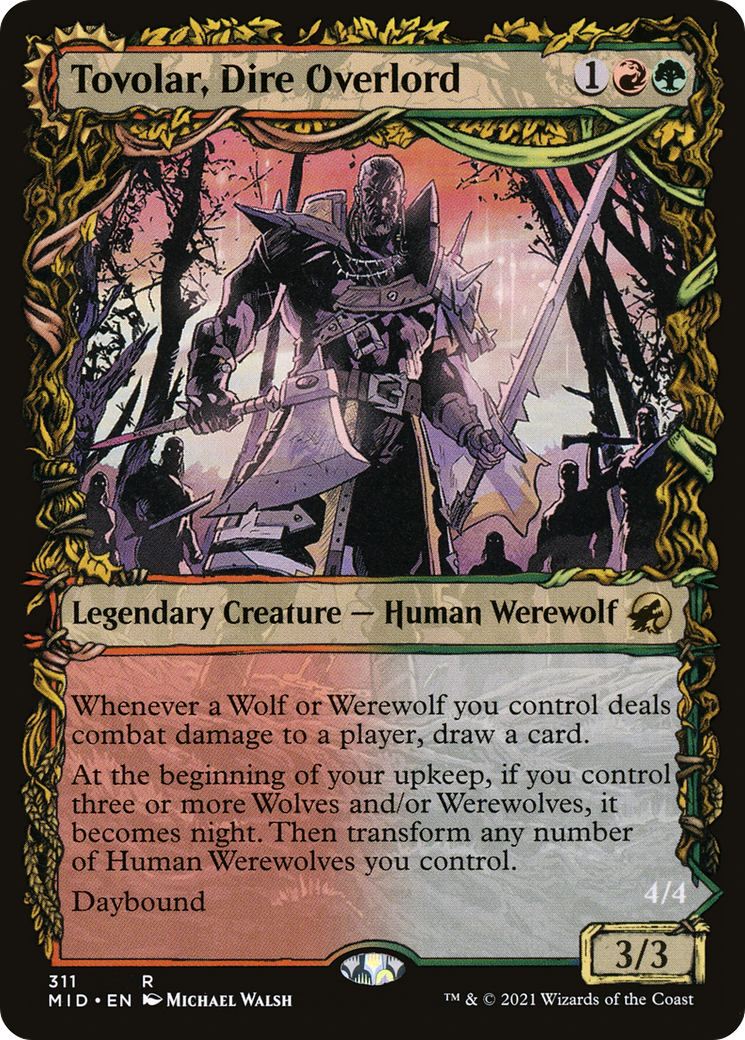 Tovolar, Dire Overlord (Showcase) (311) Foil - Innistrad: Midnight Hunt