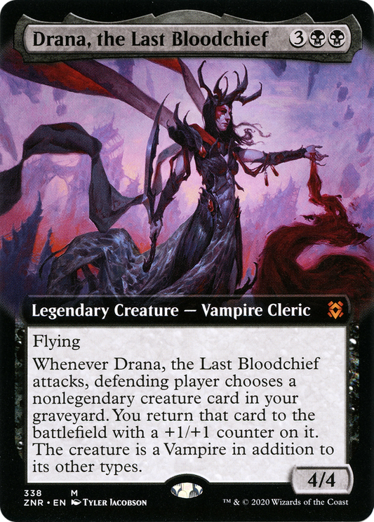 Drana, the Last Bloodchief (Extended Art) (338) - Zendikar Rising