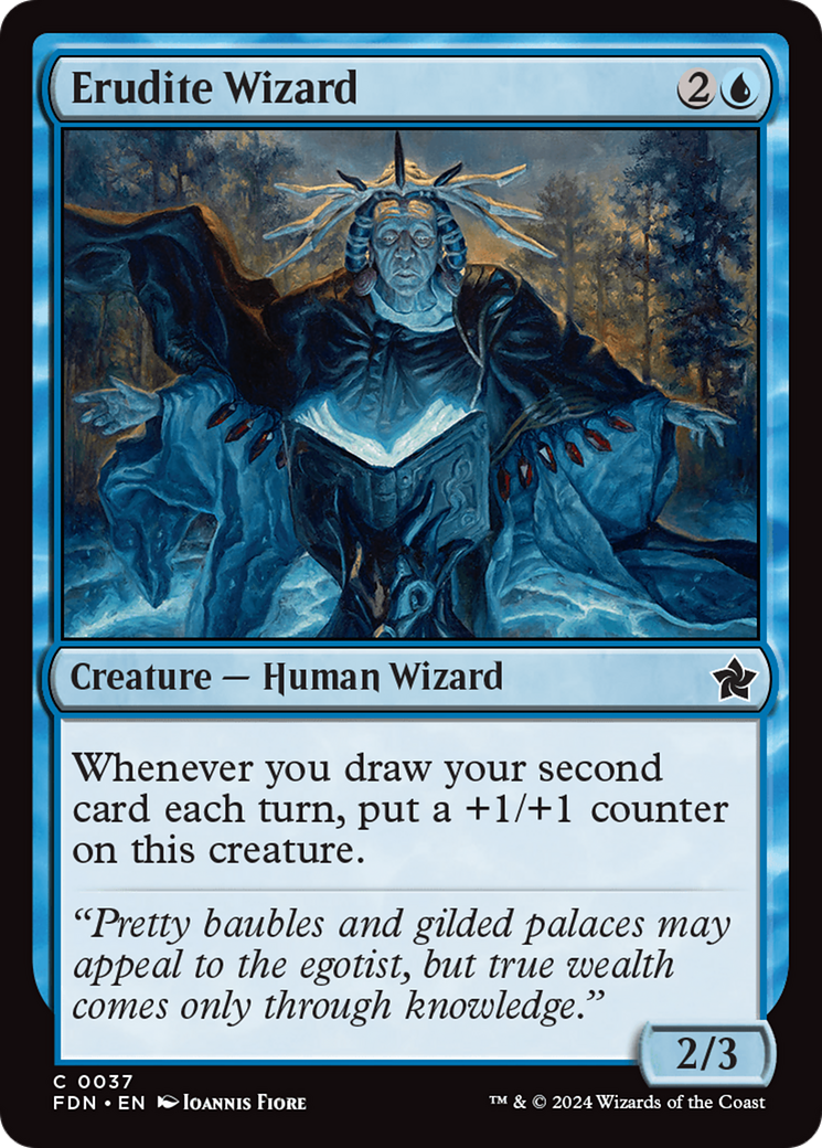 Erudite Wizard [Foundations] Foil