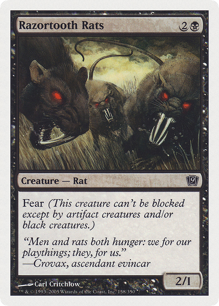 Razortooth Rats (158) - Ninth Edition