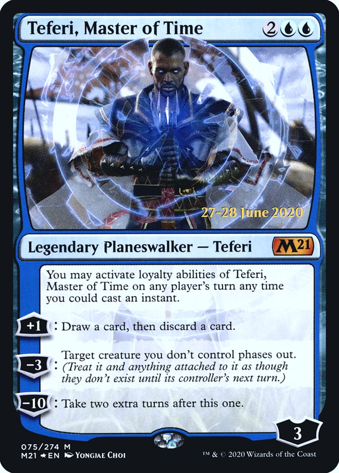 Teferi, Master of Time (75) [Core Set 2021 Prerelease Promos] | Silver Goblin