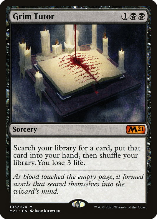 Grim Tutor (103) - Core Set 2021