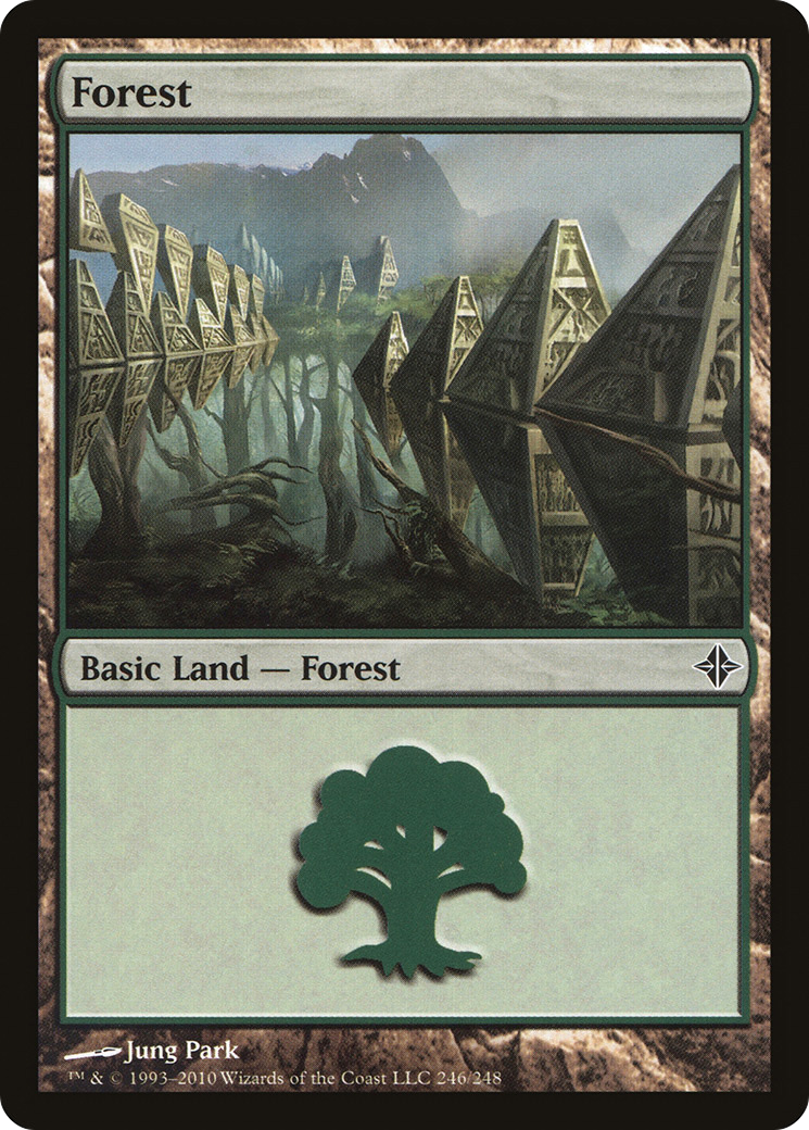 Forest (246) Foil - Rise of the Eldrazi