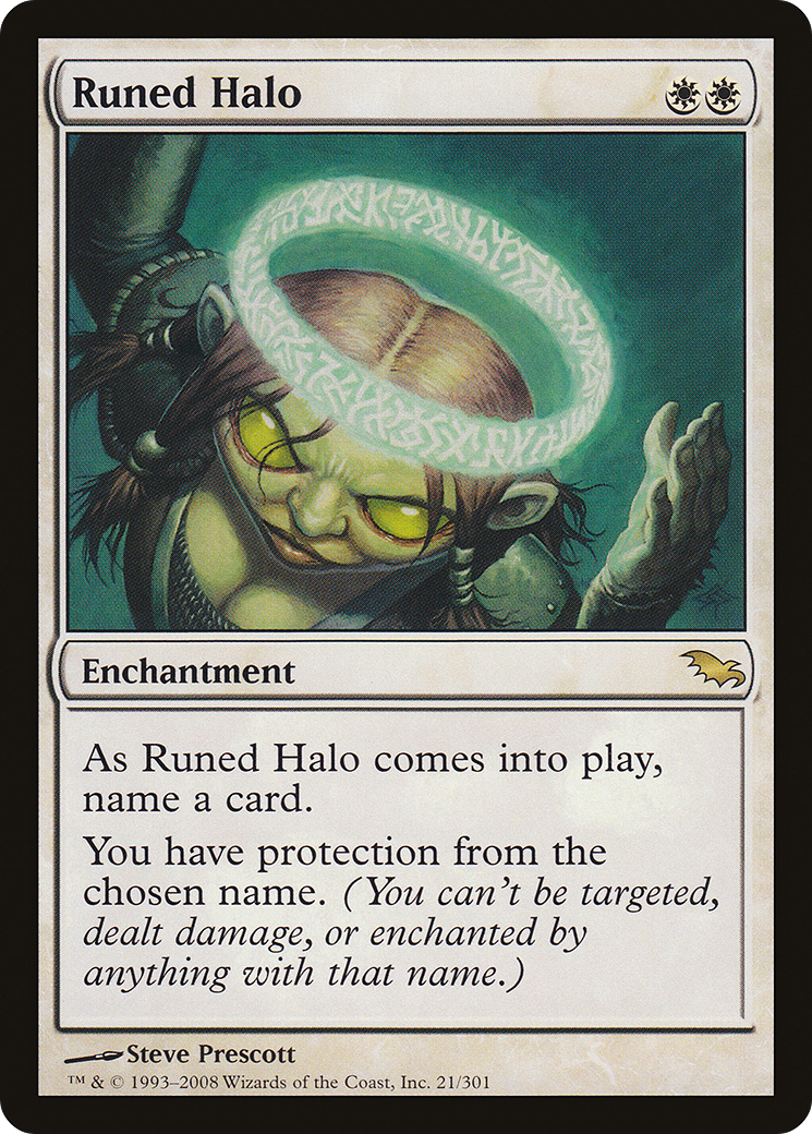 Runed Halo (021) Foil - Shadowmoor