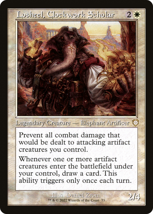 Losheel, Clockwork Scholar (Retro) (073) - The Brothers' War Commander