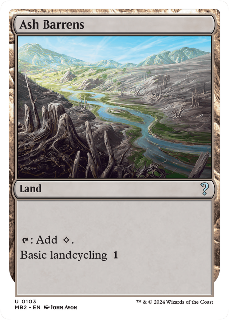 Ash Barrens (White Border) (103) - Mystery Booster 2