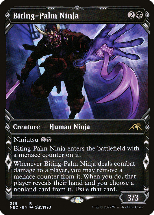 Biting-Palm Ninja (Showcase) (338) - Kamigawa: Neon Dynasty