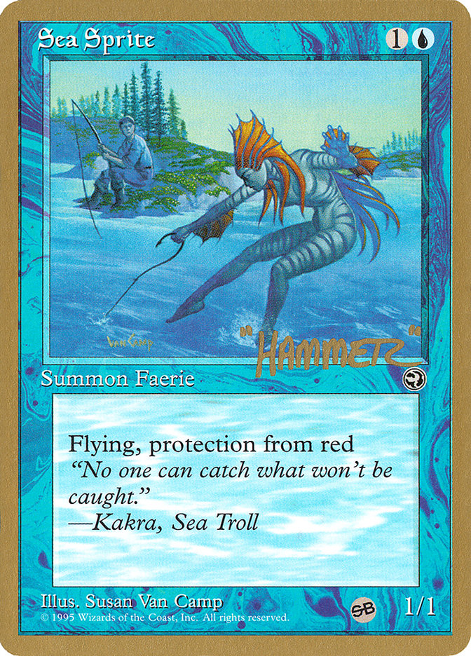 Sea Sprite (Shawn "Hammer" Regnier) (SB) [Pro Tour Collector Set] | Silver Goblin