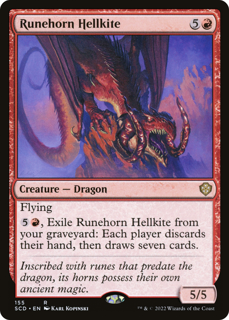 Runehorn Hellkite (155) - Starter Commander Decks