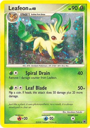 Leafeon (24/100) (Theme Deck Exclusive) [Diamond & Pearl: Majestic Dawn] | Silver Goblin