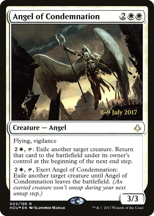 Angel of Condemnation (03s) Foil - Hour of Devastation Promos