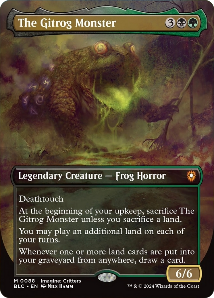 The Gitrog Monster (Borderless) [Bloomburrow Commander] | Silver Goblin