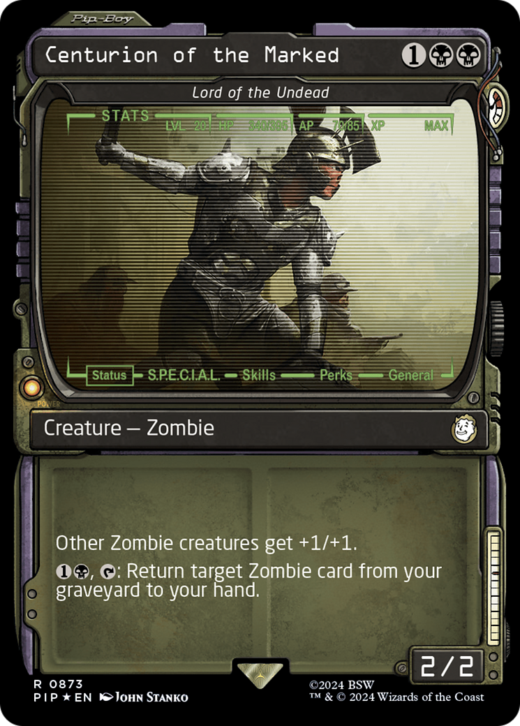 Centurion of the Marked – Lord of the Undead (Showcase) (Surge Foil) (Showcase) (873) Foil - Fallout
