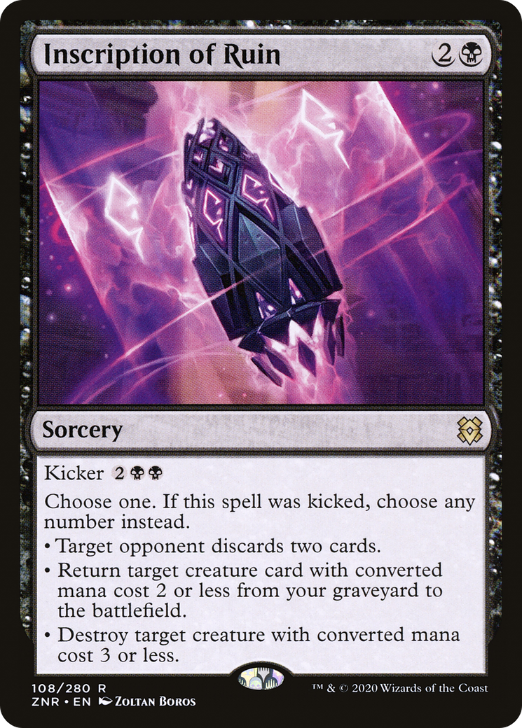 Inscription of Ruin (108) Foil - Zendikar Rising