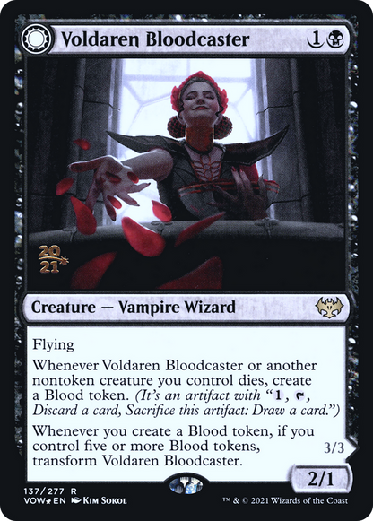 Voldaren Bloodcaster // Bloodbat Summoner (137s) Foil - Innistrad: Crimson Vow Promos
