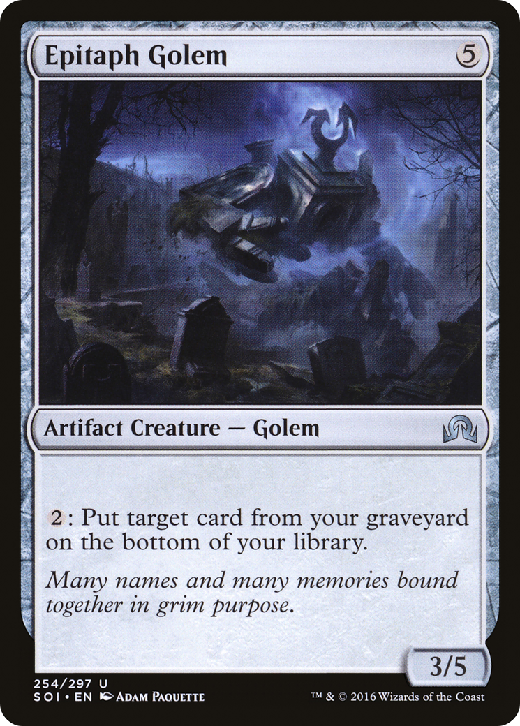 Epitaph Golem (254) - Shadows over Innistrad