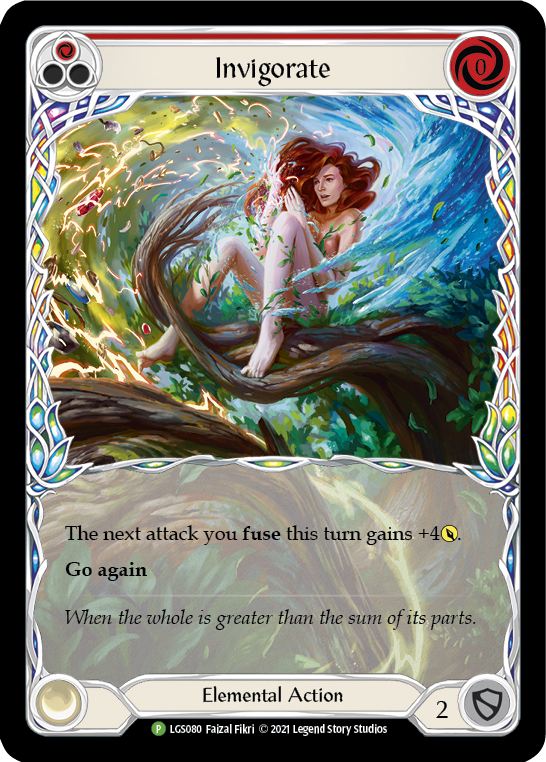 Invigorate (Red) [LGS080] (Promo)  Rainbow Foil | Silver Goblin