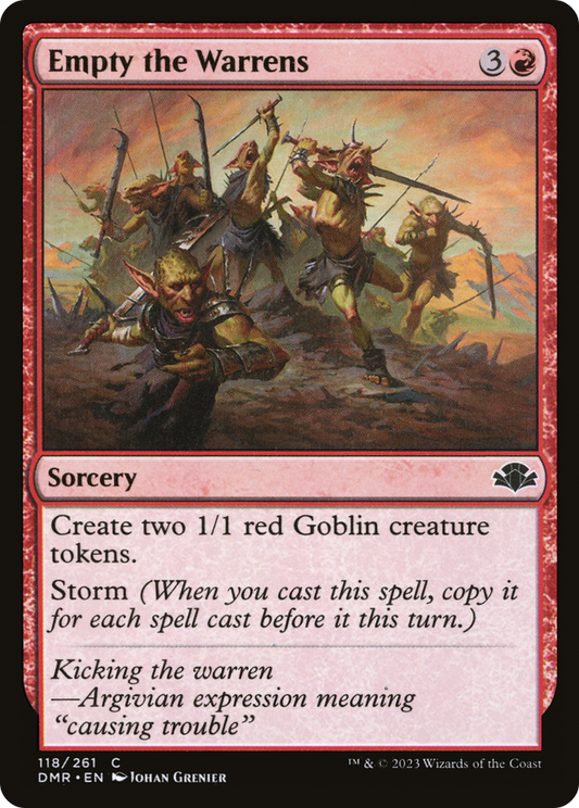 Empty the Warrens [Dominaria Remastered] Foil