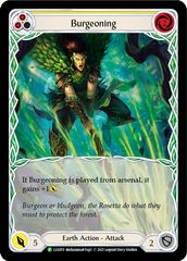 Burgeoning (Yellow) [LGS070] (Promo)  Rainbow Foil | Silver Goblin