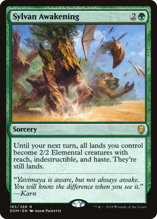 Sylvan Awakening [Dominaria] Foil