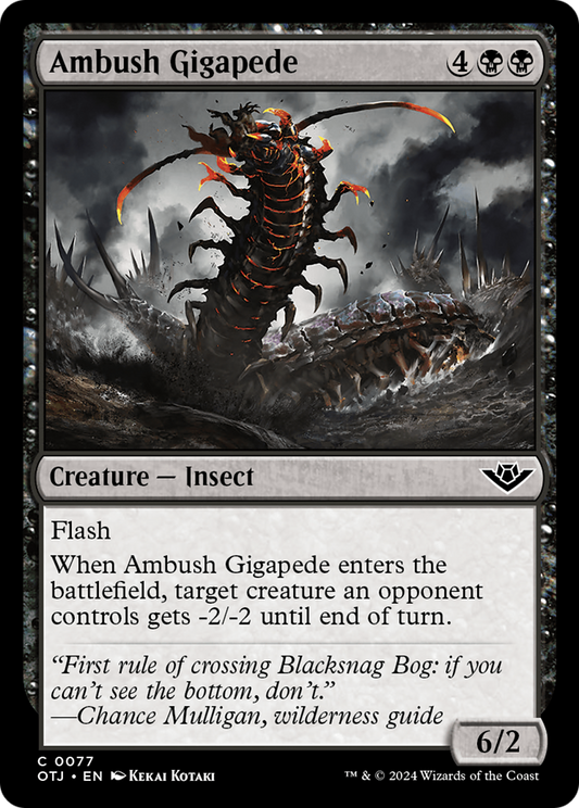 Ambush Gigapede (077) Foil - Outlaws of Thunder Junction