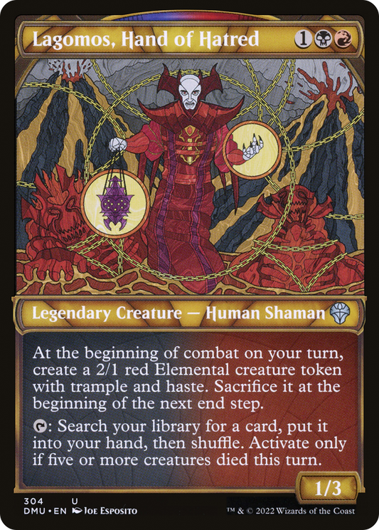 Lagomos, Hand of Hatred (Showcase) [Dominaria United] Foil