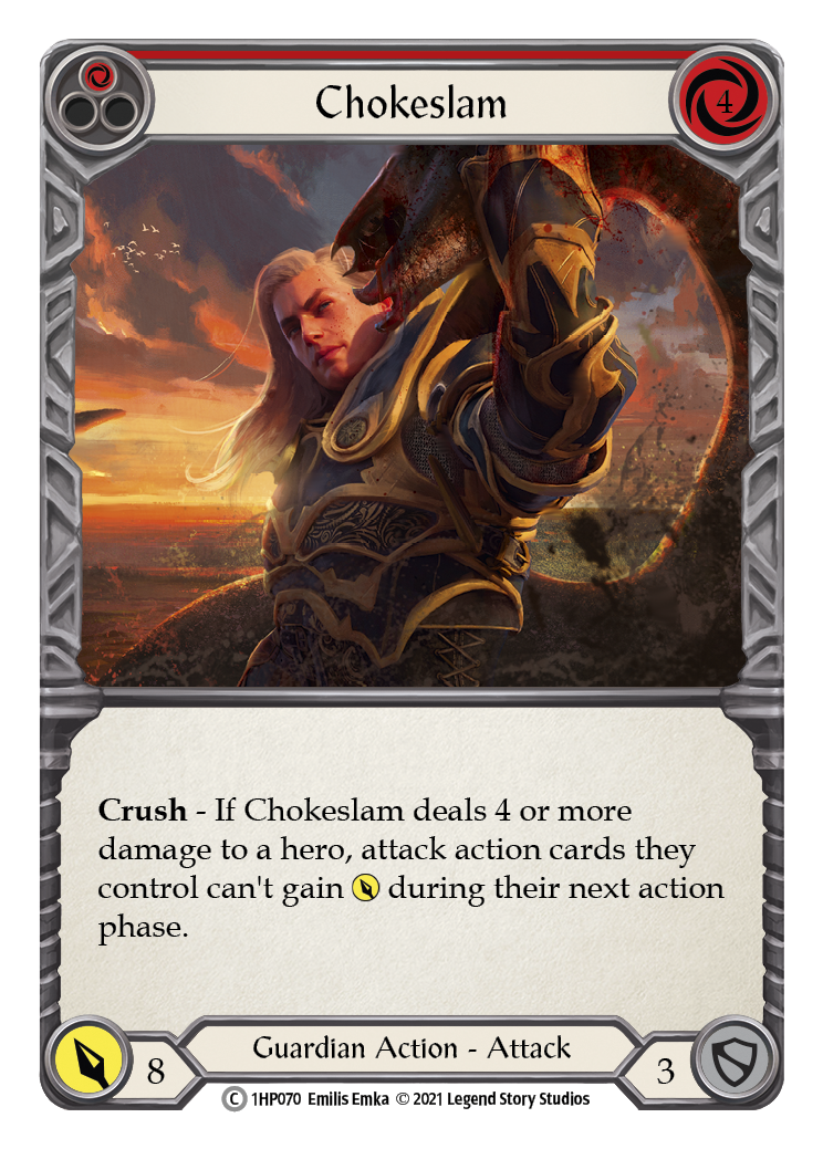 Chokeslam (Red) [1HP070] (History Pack 1) | Silver Goblin