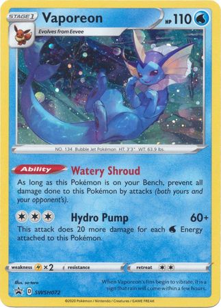 Vaporeon (SWSH072) [Sword & Shield: Black Star Promos] | Silver Goblin