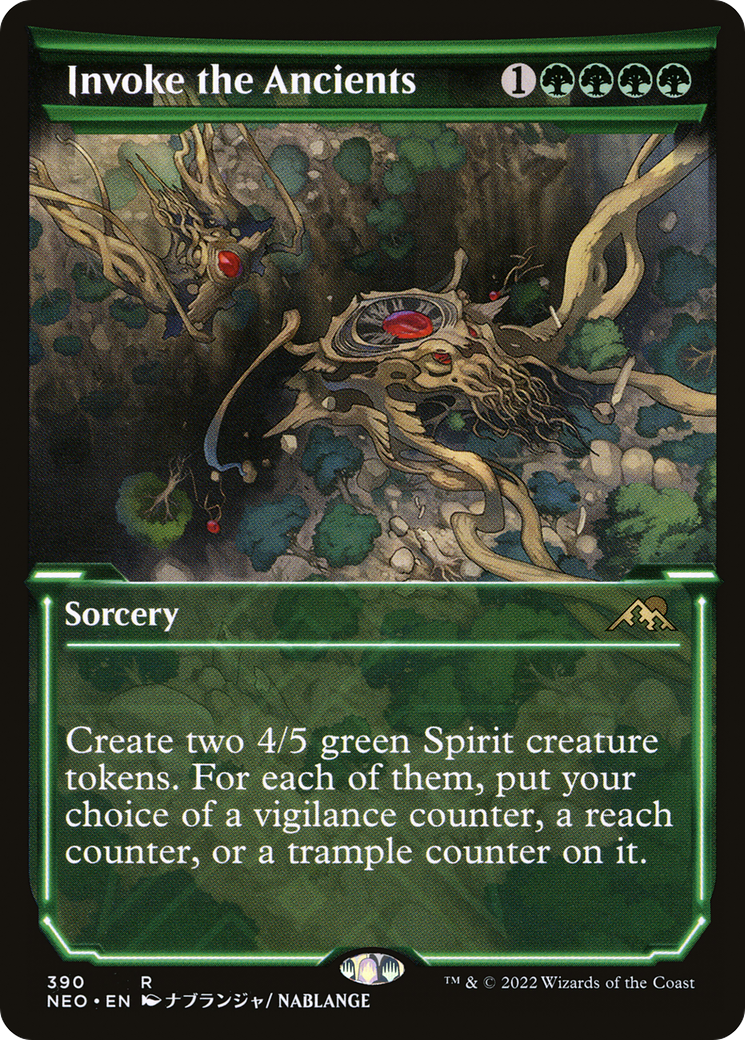 Invoke the Ancients (Showcase) (390) Foil - Kamigawa: Neon Dynasty