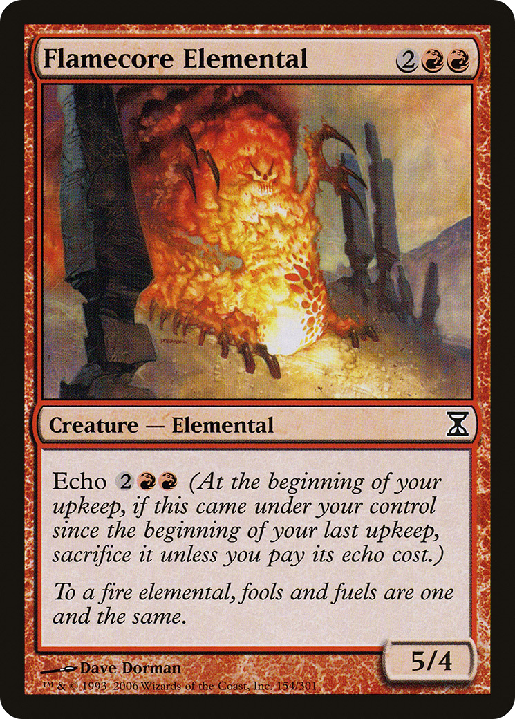 Flamecore Elemental (154) - Time Spiral