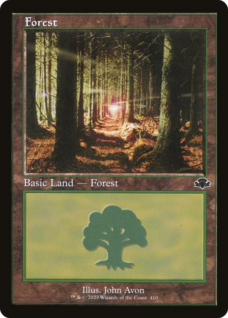 Forest (Retro) (410) Foil - Dominaria Remastered