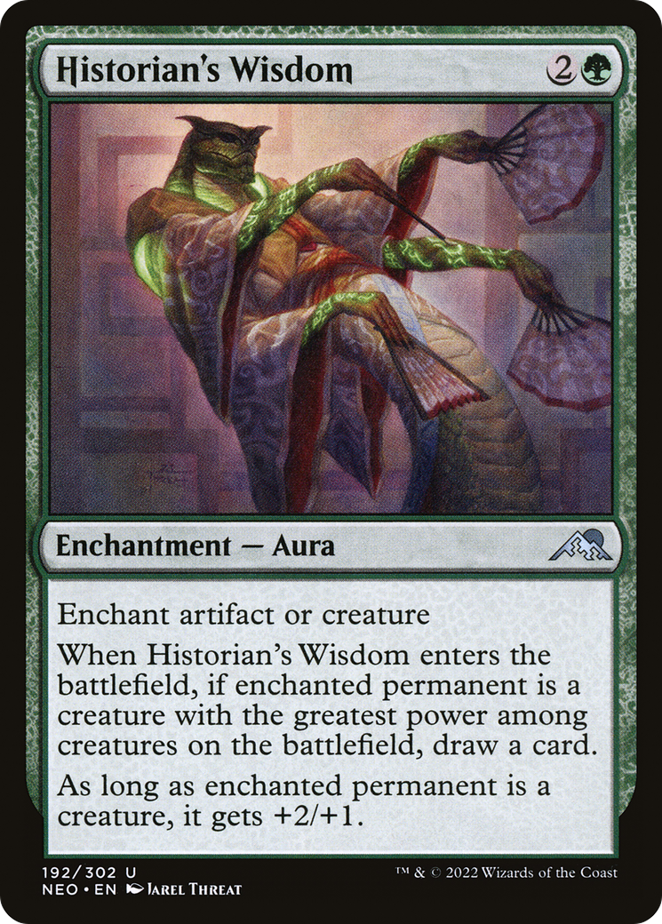Historian's Wisdom (192) Foil - Kamigawa: Neon Dynasty