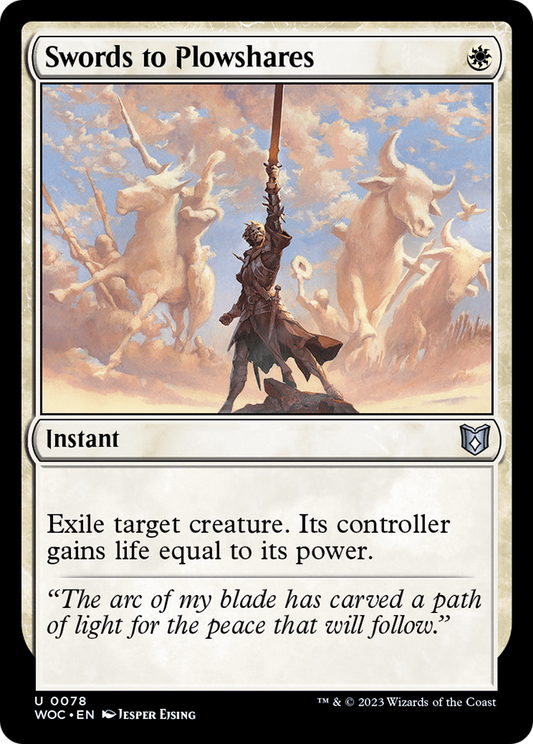 Swords to Plowshares (078) - Wilds of Eldraine Commander