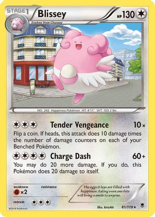 Blissey (81/119) [XY: Phantom Forces] Reverse Holofoil
