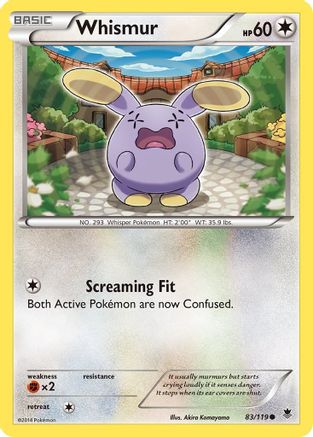 Whismur (83/119) [XY: Phantom Forces] Reverse Holofoil