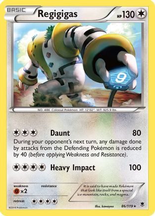 Regigigas (86/119) [XY: Phantom Forces] Reverse Holofoil