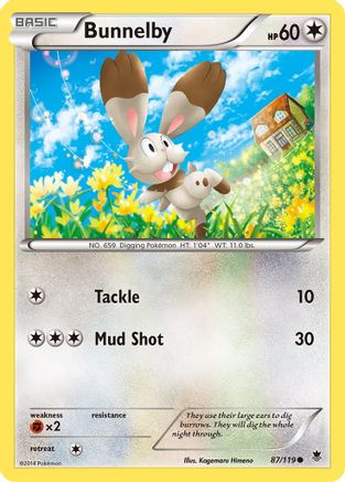 Bunnelby (87/119) [XY: Phantom Forces] Reverse Holofoil