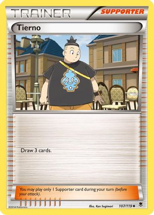 Tierno (107) Reverse Holofoil - XY  Phantom Forces