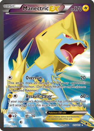 Manectric EX (113 Full Art) (113) Holofoil - XY  Phantom Forces