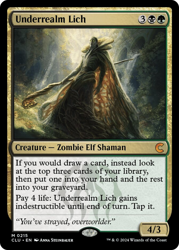 Underrealm Lich [Ravnica: Clue Edition] | Silver Goblin