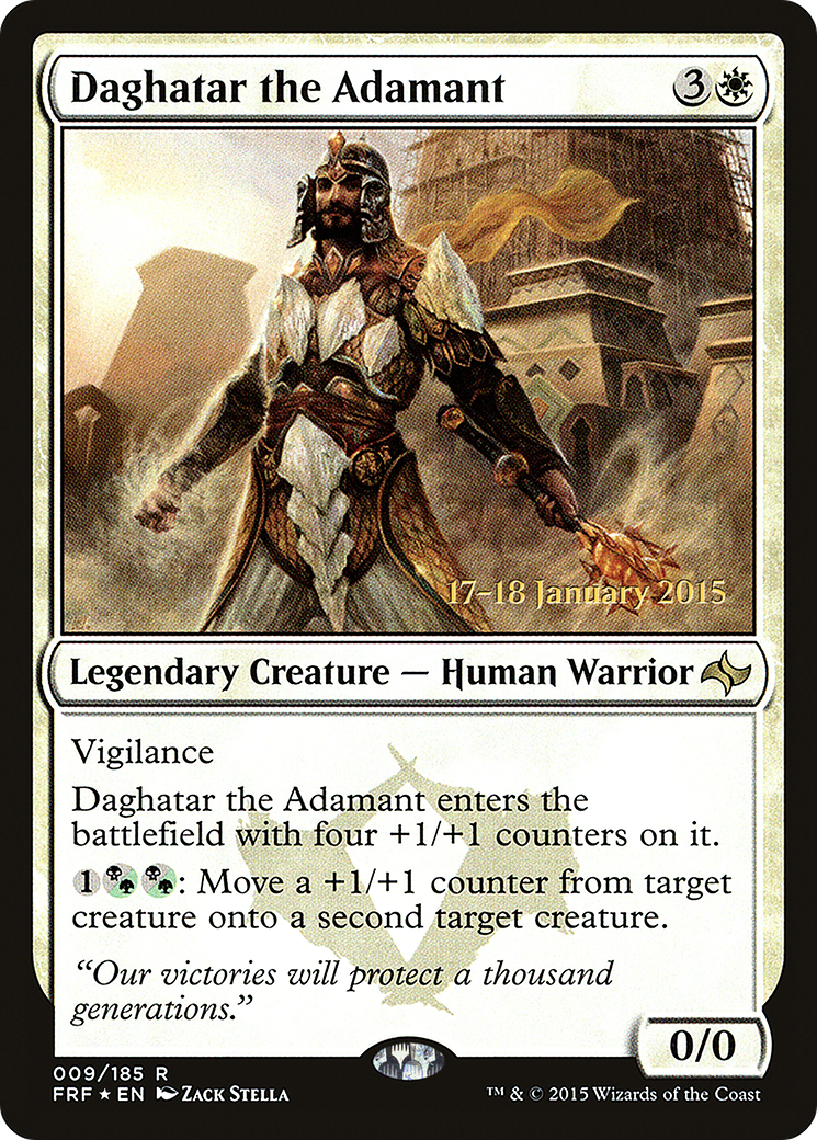 Daghatar the Adamant (009) Foil - Fate Reforged Promos