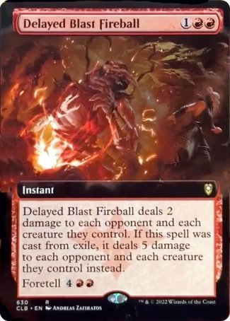 Delayed Blast Fireball (Extended Art) [Commander Legends: Battle for Baldur's Gate] | Silver Goblin