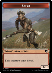 Eldrazi Spawn // Satyr Double-Sided Token [Commander Masters Tokens] | Silver Goblin