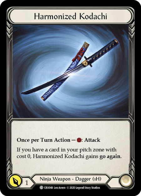 Harmonized Kodachi [U-CRU048] (Crucible of War Unlimited)  Unlimited Rainbow Foil | Silver Goblin