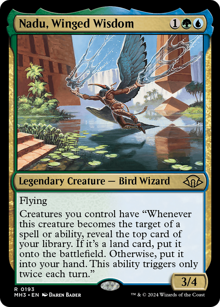 Nadu, Winged Wisdom (193) Foil - Modern Horizons 3