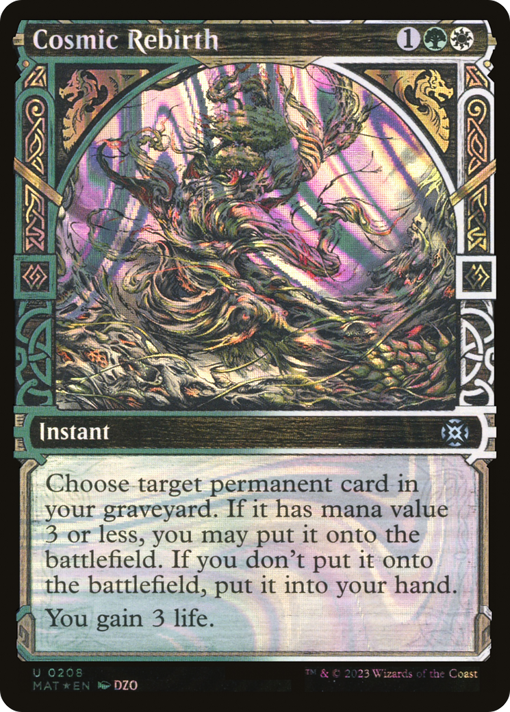 Cosmic Rebirth (Showcase) (208) Foil - March of the Machine: The Aftermath