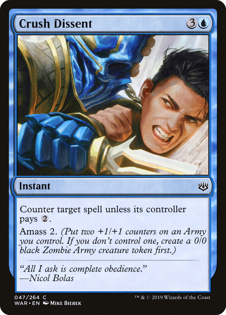 Crush Dissent (047) Foil - War of the Spark